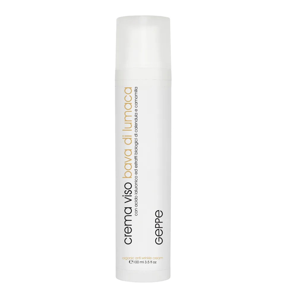 Crema Viso Bava di Lumaca 65% con acido ialuronico ed estratti Biologici di Calendula e Camomilla